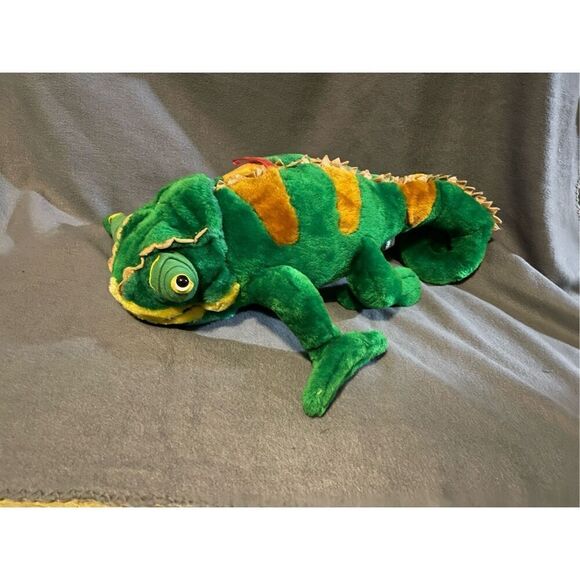 20” Vintage Nanco Stuffed Green Chameleon Lizard Plush Animal - Picture 1 of 9
